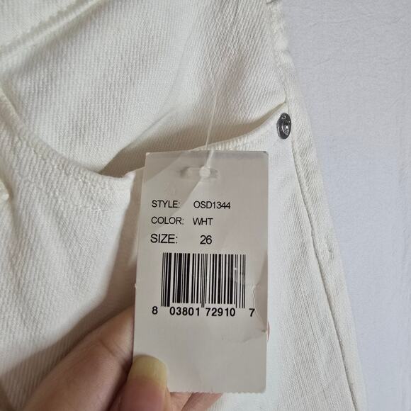 AG Adriano‎ Goldschmied The Belle Flare Jeans White Denim Size 26 NWT - Picture 6 of 11